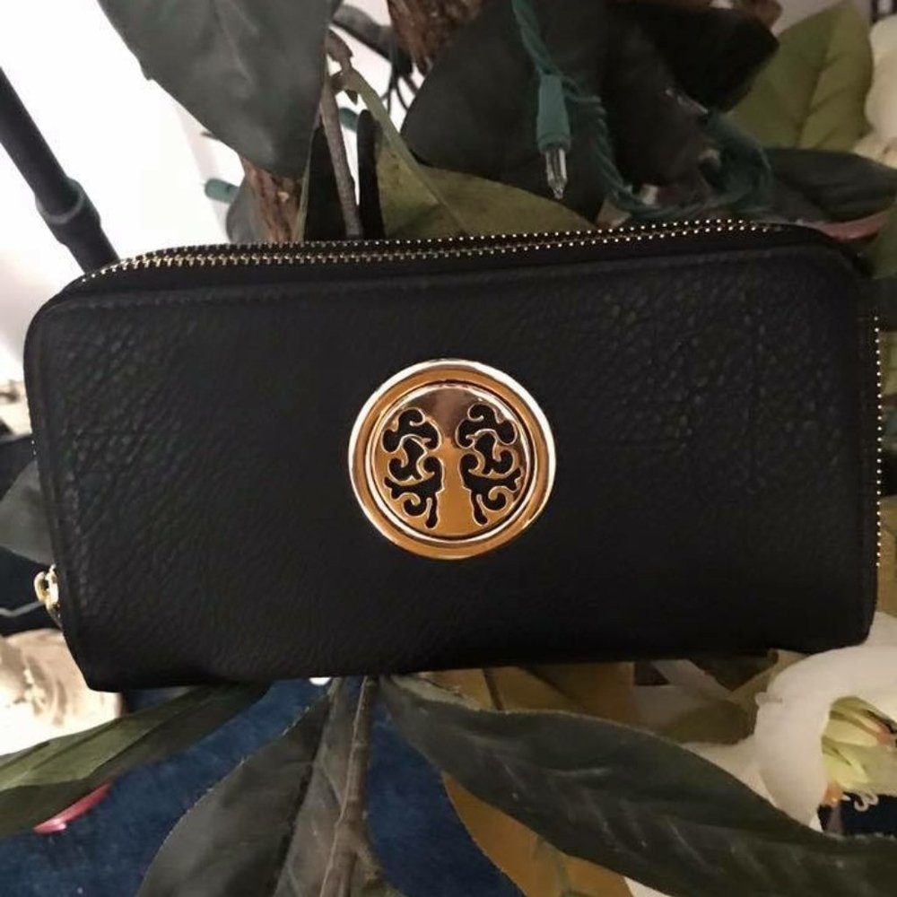 Black Luxury Women Leather Wallet